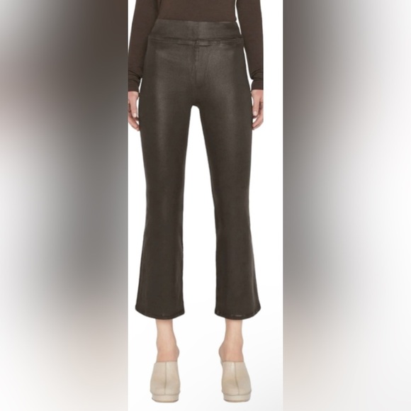 Frame JetSet Crop Mini Boot Cut Coated Jeans - Picture 1 of 5